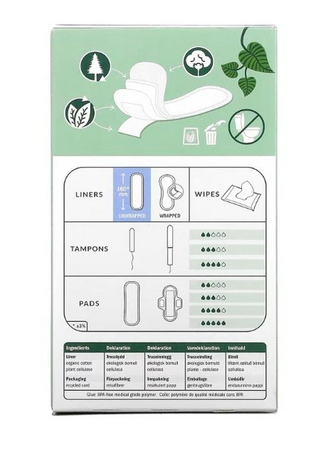 NATRACARE Panty Liners Organic Cotton Cover Mini 30 Liners - Image 2