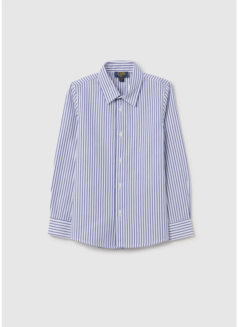 Ovs Striped Cotton Shirt