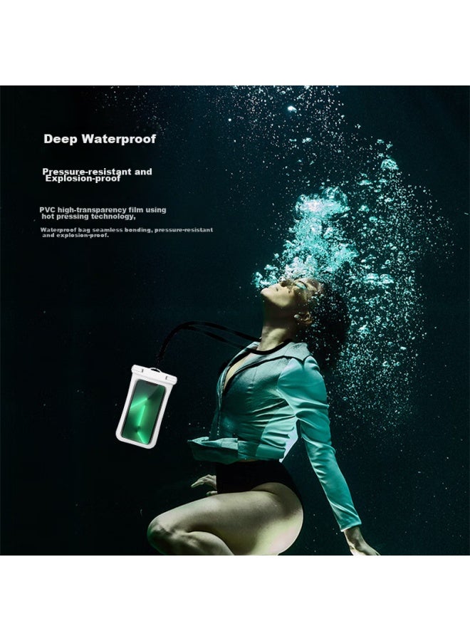 Wellhouse Waterproof Phone Pouch, Diving Case, Swimming Touchscreen Waterproof Bag, Water Photography, Hot Spring Fishing, Standard Model, White - Image 4