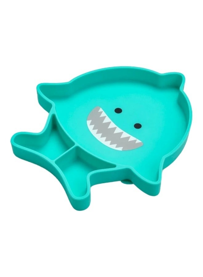 melii Turquoise Shark Silicone Suction Plate