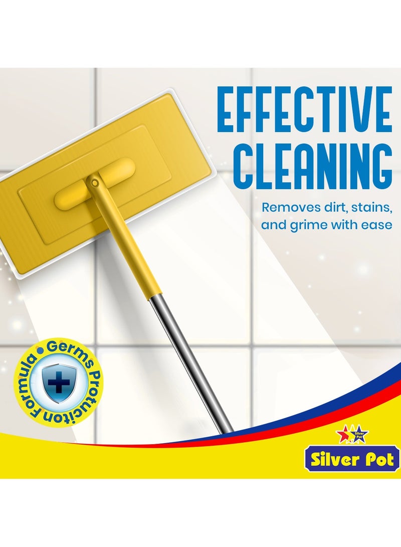 Silver Pot Lemon Floor Cleaner Liquid – 5L Antibacterial Surface Cleaning Solution with Refreshing Lemon Scent for Tiles, Marble, Wood, and Laminate Floors - Image 3