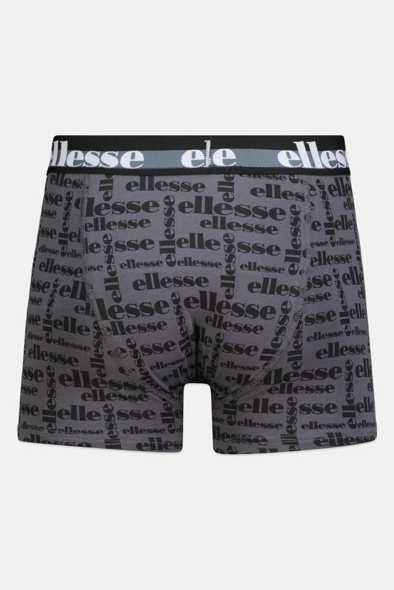 Ellesse Men 3 Pack Brand Logo Trunks, Multicolor  - Image 2