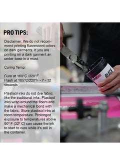 Screen Print Direct Screen Printing Ink Set Rapid Cure6 Color Plastisol Ink For Screen Printing Fabric Low Temperature Curing 8 Oz. Plastisol Ink By Screen Print Direct Inks For Silk Screens And Mesh  - Image 5
