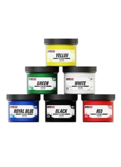 Screen Print Direct Screen Printing Ink Set Rapid Cure6 Color Plastisol Ink For Screen Printing Fabric Low Temperature Curing 8 Oz. Plastisol Ink By Screen Print Direct Inks For Silk Screens And Mesh  - Image 2