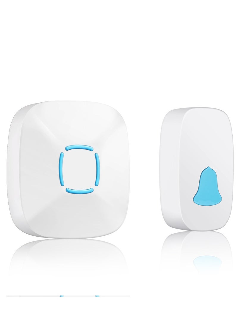 Wireless Doorbell, Waterproof Wireless Doorbell Kit With 36 Bells And AdjUStable Volume; With Sound And Led Home Door Bell Chime - Image 1