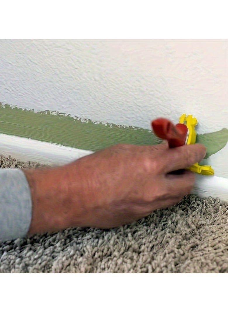 Paint Trimming Color Separator Interior Detai Wall Roof Paint Brush, Angle Closing Edge Imitation Wool Roller Brush Tool  - Image 3
