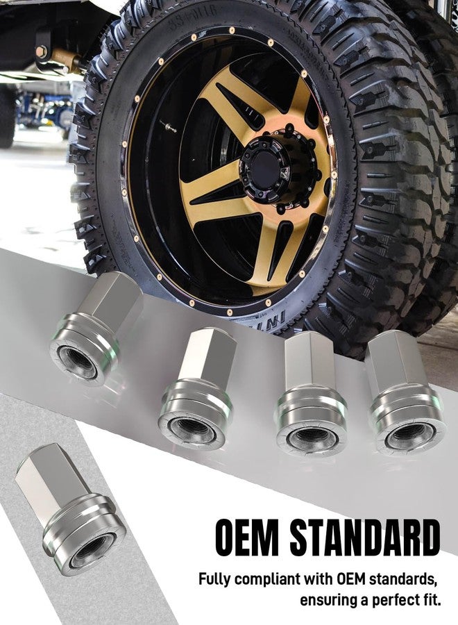 مجموعة صواميل عجلات VODCACA (32 قطعة، مطلية بالكروم) مقاس 14 × 1.5، مناسبة لسيارات فورد F250 وF350 موديلات 2017-2024، بديلة للقطعتين Hcpz-1012-A وHcpz-1012-B - مجموعة ملحقات العجلات - Image 4