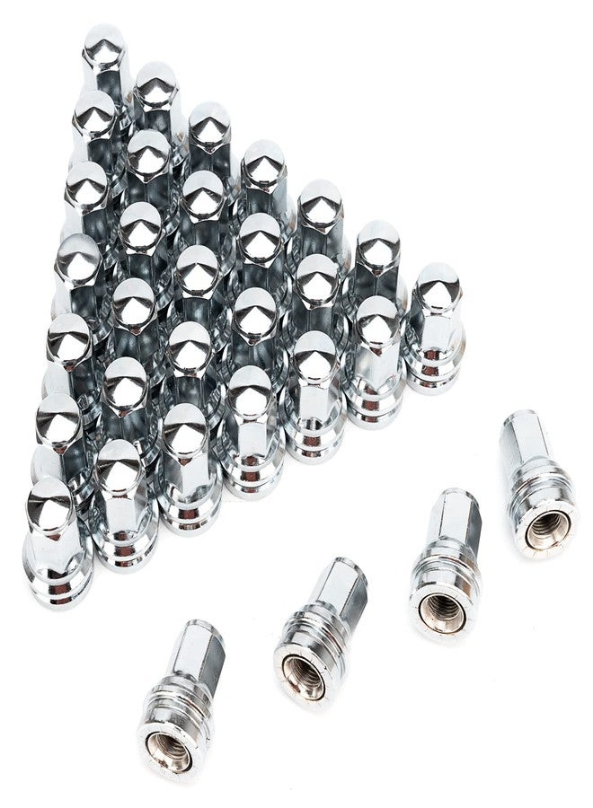 مجموعة صواميل عجلات VODCACA (32 قطعة، مطلية بالكروم) مقاس 14 × 1.5، مناسبة لسيارات فورد F250 وF350 موديلات 2017-2024، بديلة للقطعتين Hcpz-1012-A وHcpz-1012-B - مجموعة ملحقات العجلات - Image 5