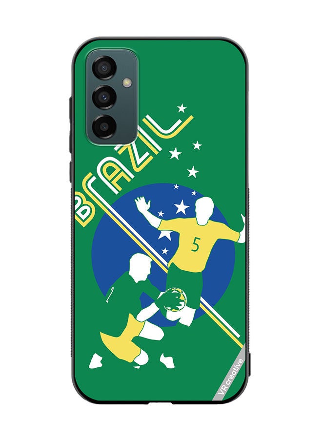 VR CREATIVE Protective Case Cover For Samsung Galaxy F23 Brazil Football Soccer Players Design Multicolour - Image 1