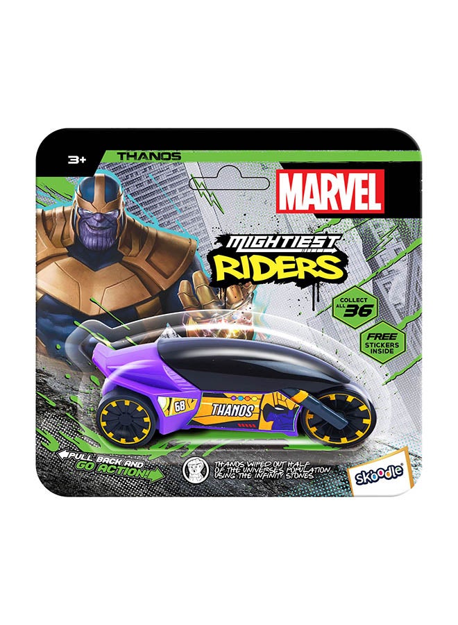 MARVEL Skoodle Pull Back Mightiest Rider Thanos - Image 1