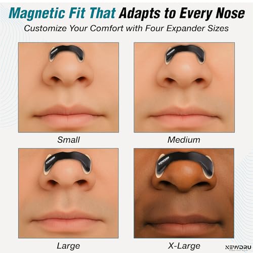 NEWDRU BreatheEase Pro – Advanced Nasal Respiratory Dilator | Magnetic Fit for Better Breathing | Sports, Sleep & Yoga Aid | Includes 4 Expanders & 15 Nose Patches - Image 4