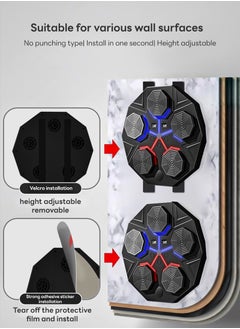 ETG Home Smart Sports Fitness Boxing Trainer for Boxing Wall Target Training, with Bluetooth Link and RGB Lighting Function (With a Pair of Gloves)  - Image 5