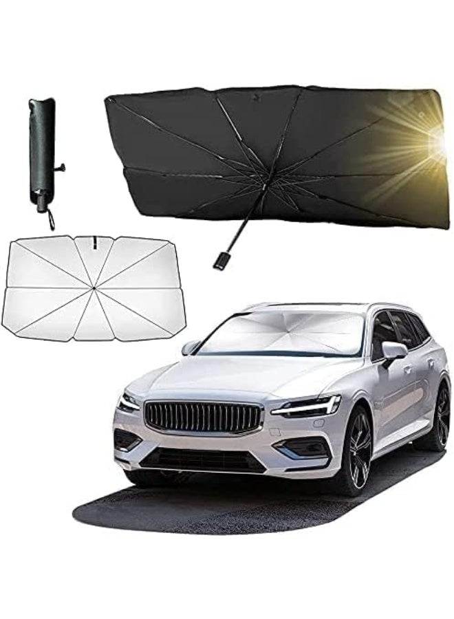 IMPERIUM Sun Shade UV Rays, Car Umbrella Sun Shade Cover, Foldable Reflector Umbrella Sunshade for Cars,