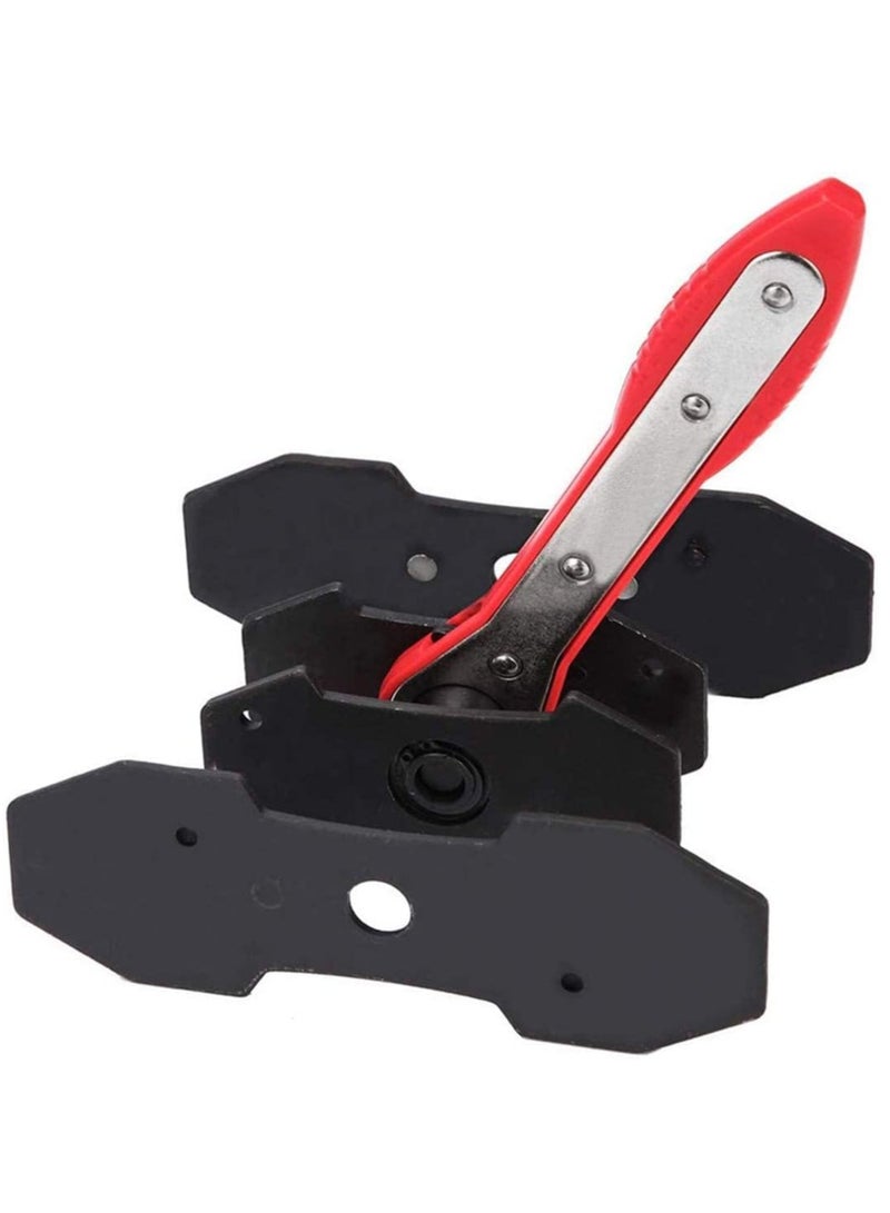 KASTWAVE Brake Caliper Press Tool, 360 Degree Swing Ratchet Expander Wrench Car Wheel Piston Spreader with Extra 2PCS Large Plates for Single Twin Quad Sextuplet Piston Disc Brake Caliper - Image 1
