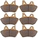 Zinger Zinger Brake Pads for Harley Davidson,2 Front + 1 Rear Replacement Semi-Sintered V-Pads Brake Pads,Fits 00-07 Harley  - Image 2