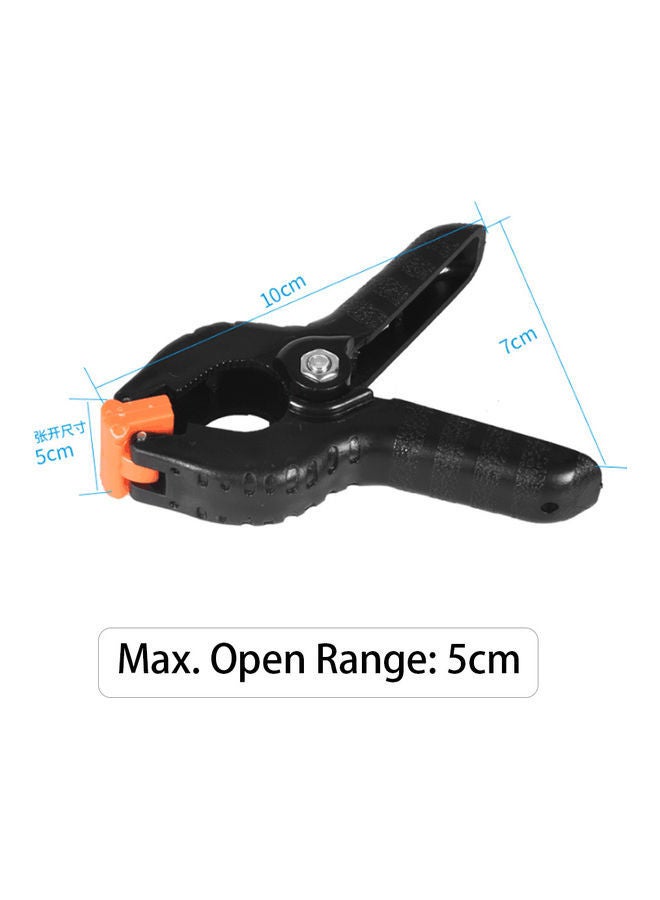 NIBEMINENT Set Of 6 Backdrop Spring Clamp Clips Black - Image 2