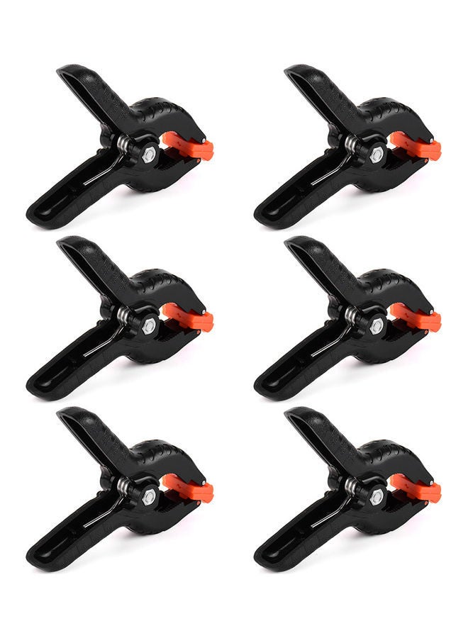 NIBEMINENT Set Of 6 Backdrop Spring Clamp Clips Black - Image 3