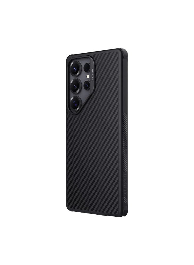Nillkin MagSafe Compatible Carbon Fiber Kevlar Case for Galaxy S25 Series – 1500D Military-Grade Protection, Raised Camera Guard, Shockproof Airbag Corners, TPU Hybrid Frame - Image 4