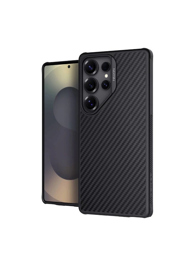 Nillkin MagSafe Compatible Carbon Fiber Kevlar Case for Galaxy S25 Series – 1500D Military-Grade Protection, Raised Camera Guard, Shockproof Airbag Corners, TPU Hybrid Frame - Image 1