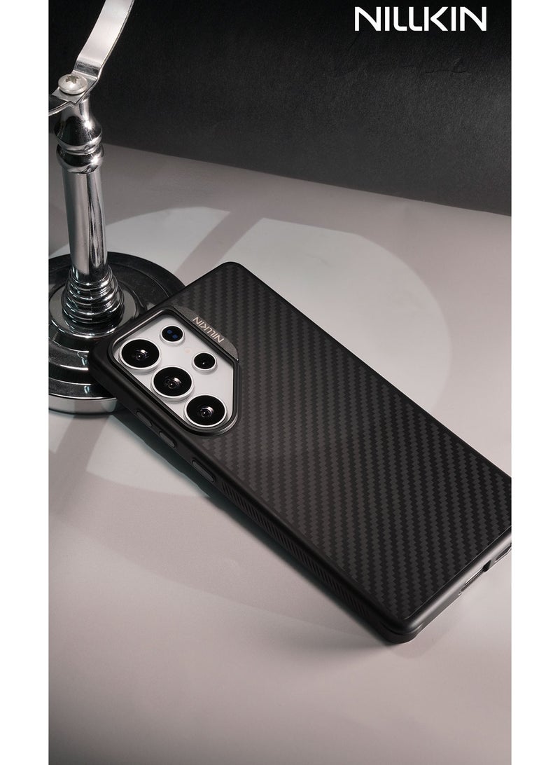 Nillkin MagSafe Compatible Carbon Fiber Kevlar Case for Galaxy S25 Series – 1500D Military-Grade Protection, Raised Camera Guard, Shockproof Airbag Corners, TPU Hybrid Frame - Image 2