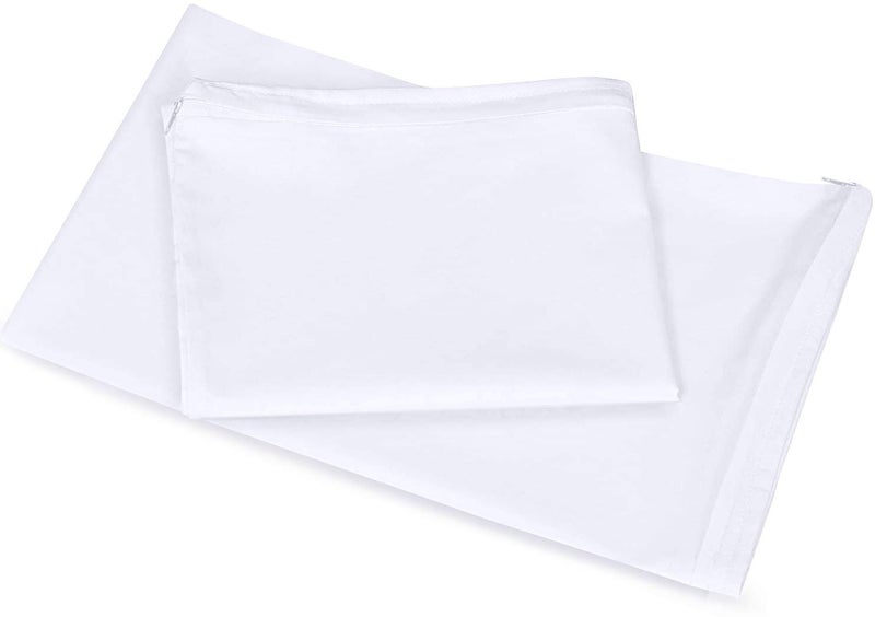 Utopia Bedding Waterproof Pillow Protectors Zippered Body Size (2 Pack, White), Zippered Pillowcases, Bed Bug Proof Pillow Encasement Covers 20 x 54 Inches - Image 4