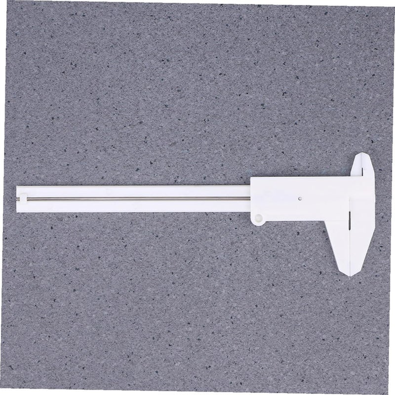 4 قطع ميكرومتر بلاستيكي صغير، مسطرة قياس منزلقة محمولة، أداة قياس بيضاء - Image 5