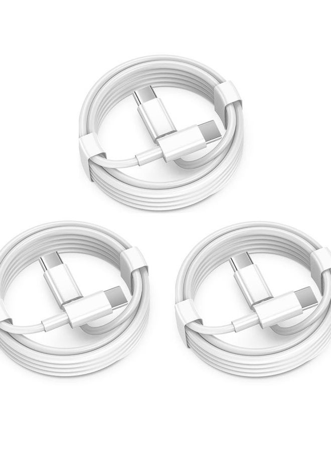 FUPYWP USB C to USB C Charging Cable 3ft 60W 3Pack, USB C Cable for Charging Apple, Type C to Type C Fast Charger Cord Compatible for iPhone16 15/16 15 Pro/16 15 Pro Max/16 15 Plus,iPad Pro, Air5 - Image 1