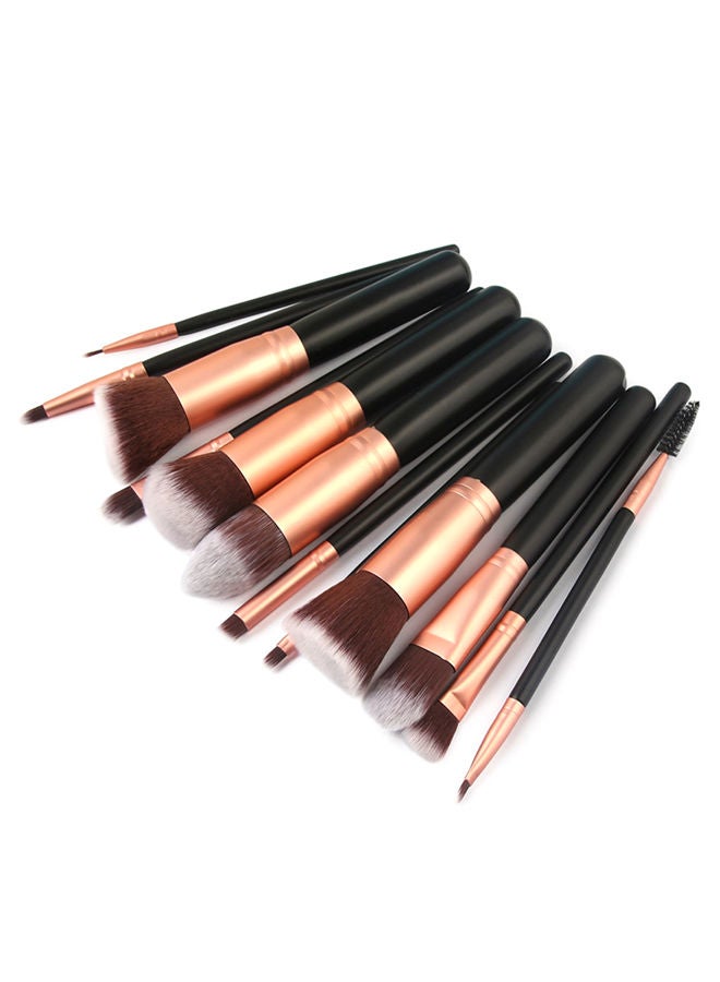 12-Piece Professional Makeup Brush Set Multicolour - Image 1