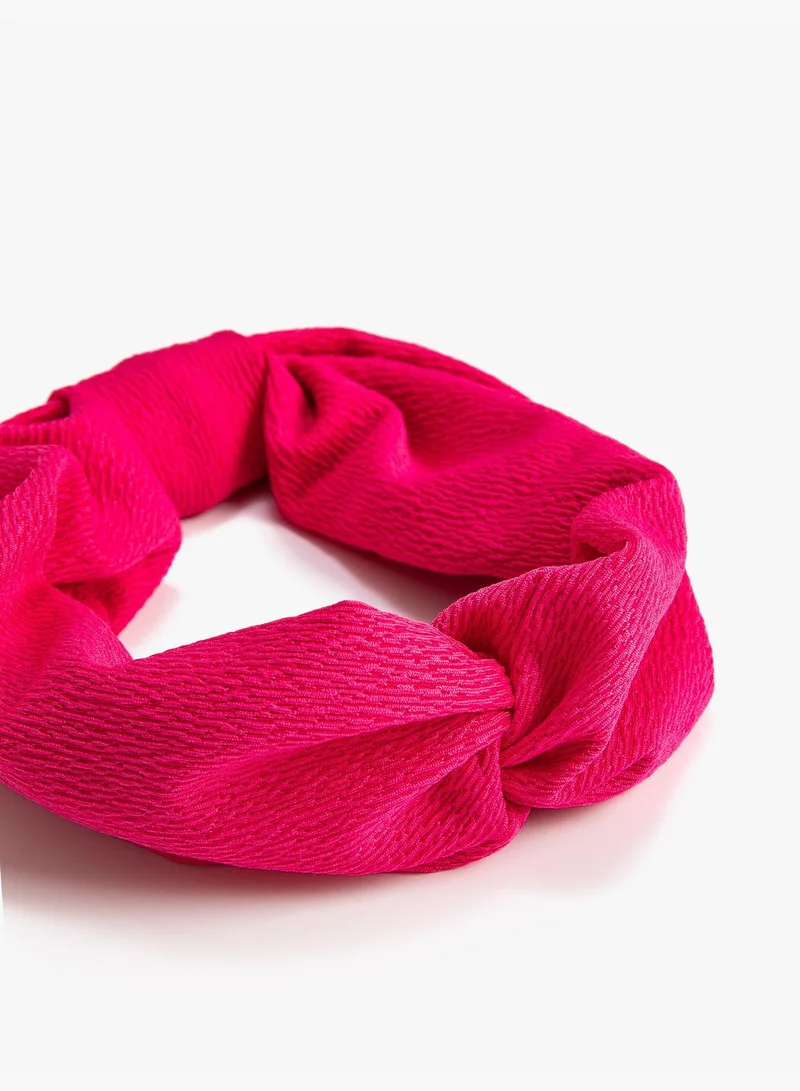 KOTON Headband Puffer Textured Elastic Detail