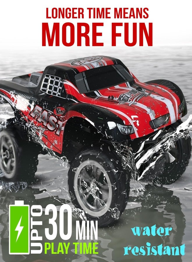 KIPA GAMING Remote Control RC Car, High Speed Off-Road Monster Truck, 1:16 Scale, Red and Black, USB Rechargeable (Rowdy Roadie - Red) - Image 5