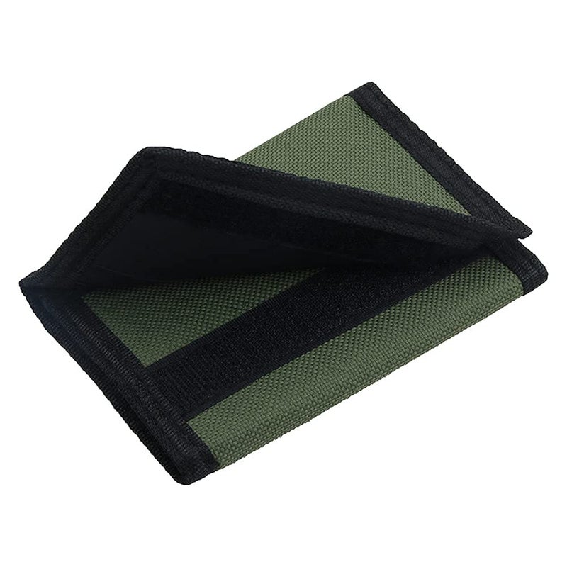 NEICY RFID Blocking Canvas Wallet for Men and Women - Camo Trifold Outdoor Sports Wallets with Magic Sticker for Teen Kids (Green) - Image 4