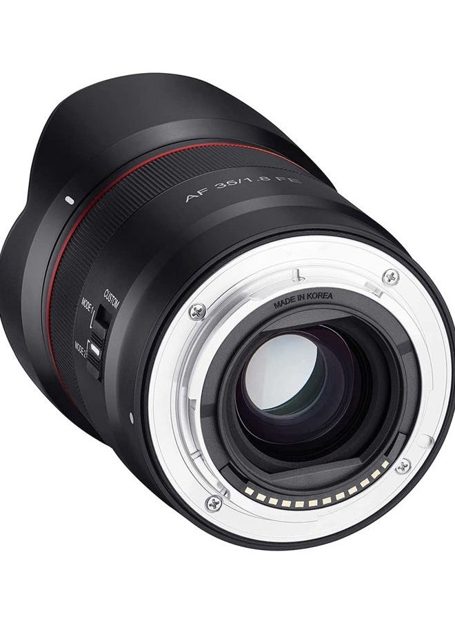 Samyang 35mm F1.8 Auto Focus Compact Full Frame Wide Angle Lens for Sony E Mount, Black (SYIO3518-E)  - Image 4