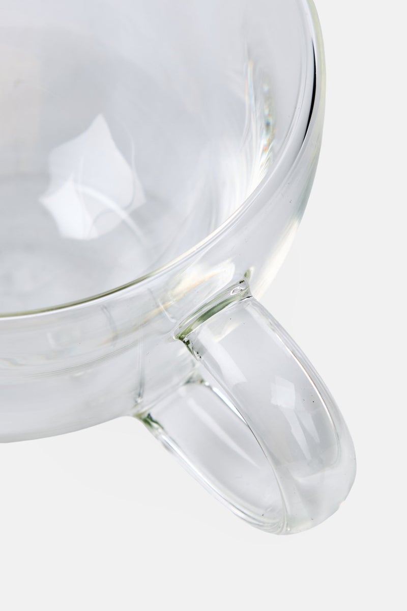 Bombay 2Pcs Thermguard Double Wall Insulated Coffee/Tea Cup 400ml, Transparent - Image 4