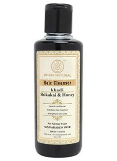 Khadi Natural Ayurvedic Shikakai Honey Hair Cleanser Sls And Paraben Free 210Ml  - Image 2