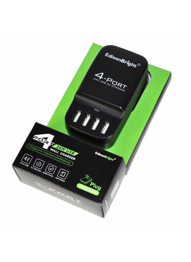 EdisonBright - Fenix are-X1 18650/16340 Battery Charger and EdisonBright EB-4U 4-Port USB Charging Station Bundle - Image 1