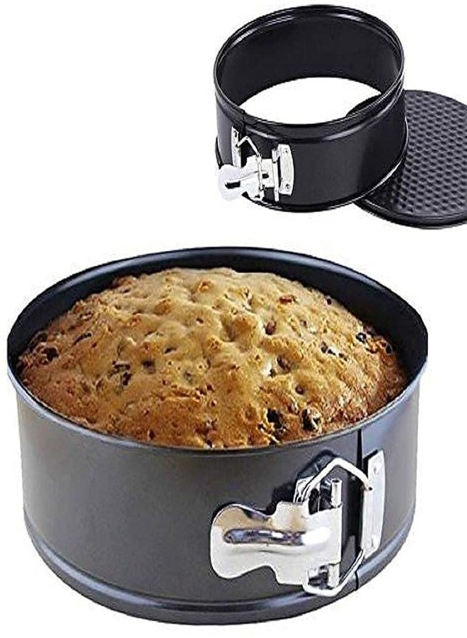 Xacton Cake Mould Combo I Round Shape Cake Mould,Bread Loaf Pan, and 6 Slot Cup Cake Muffin Tray I Cake Baking and Decoration Tools I Can be Used Microwave Oven OTG, Cooker - Black, Carbon Steel - Image 4