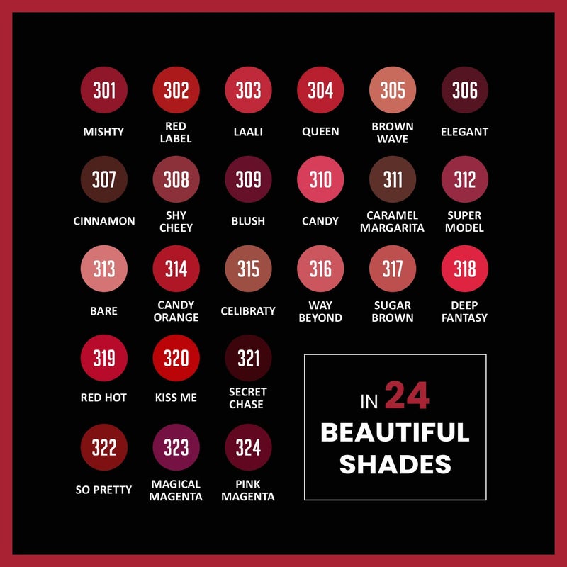 Verymiss Ultra Rich Matte Lipstick Long Wearing Formula High Color Payoff Vegan 35 gm 318 Deep Fantasy - Image 3