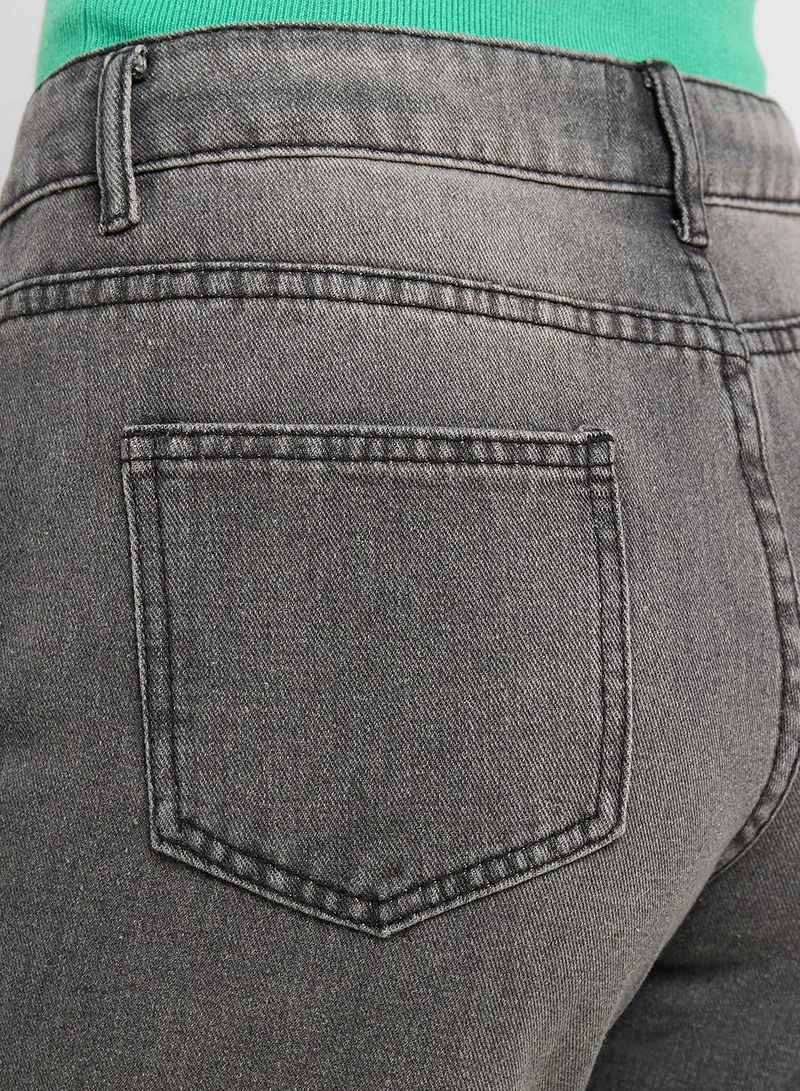 Ginger  High Waisted Jeans With Flared Leg for Women | Best Price UAE