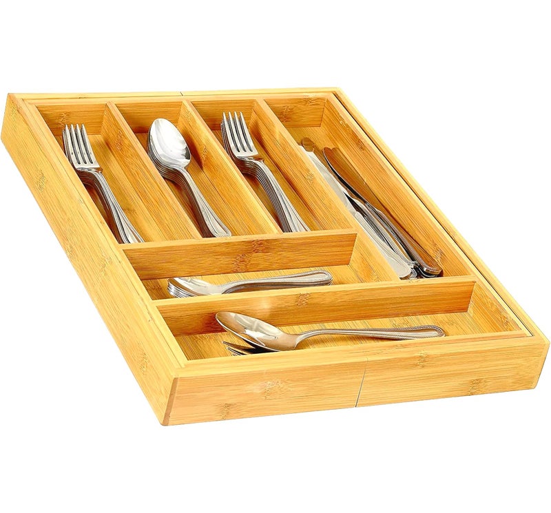 Home-it Expandable Cutlery Drawer - made for Utensil Organizer - Flatware Dividers Kitchen Holder - Image 3
