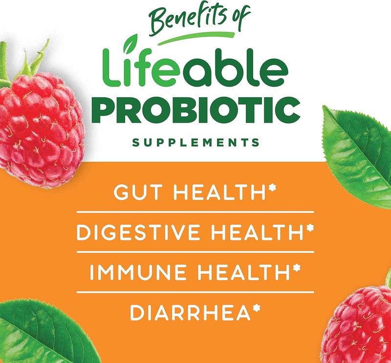 Lifeable Sugar Free Probiotics with Prebiotics Fiber  Great Tasting Natural Flavor Gummy Supplement  Keto Friendly Chewable  for Gut Health and Immune Support  for Adults Man Women  90 Gummies - Image 3