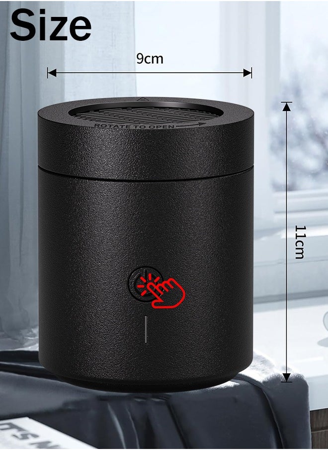 تلواح - مبخرة كهربائية جديدة لعام 2025، قابلة لإعادة الشحن عبر USB، مع ناشر بخور برائحة منعشة، لون أسود، 11 سم × 9 سم × 9 سم - Image 1