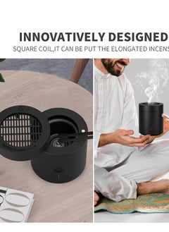Telawah 2025 New Electric Incense Burner Portable USB Rechargeable Bakhoor Diffuser Fresh Scent Black 11cm*9cm*9cm  - Image 5