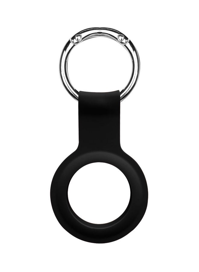 Devia Silicon Secure Holder with Key Ring for AirTag – Black