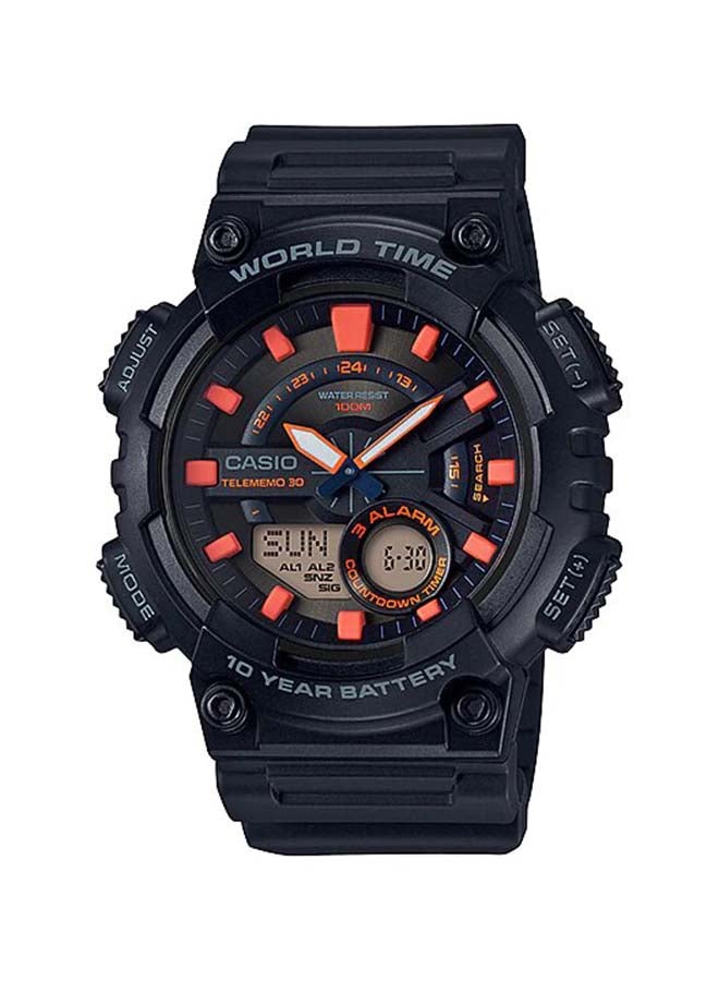 CASIO Men Youth Series Analog & Digital Watch AEQ-110W-1A2V - 47 mm - Black - Image 1