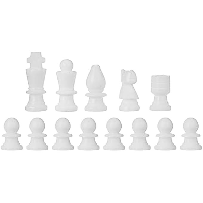 ريحني MARBLE CHESS PIECES SET OF 32 FIGURES - BLACK AND WHITE ALABASTER MARBLE CHESS PIECE WITH COUSIONED BOTTOM - GIFTABLE CASE INCLUDED - Image 2