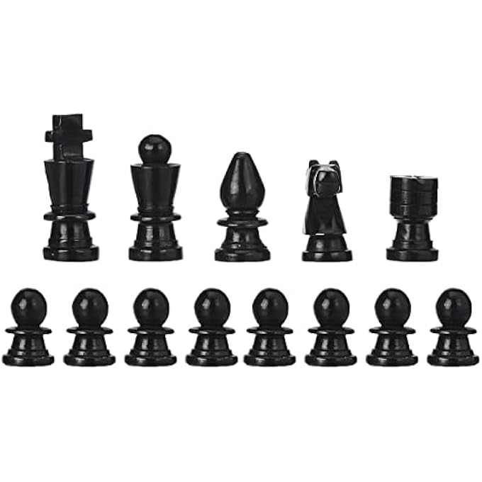 ريحني MARBLE CHESS PIECES SET OF 32 FIGURES - BLACK AND WHITE ALABASTER MARBLE CHESS PIECE WITH COUSIONED BOTTOM - GIFTABLE CASE INCLUDED - Image 3