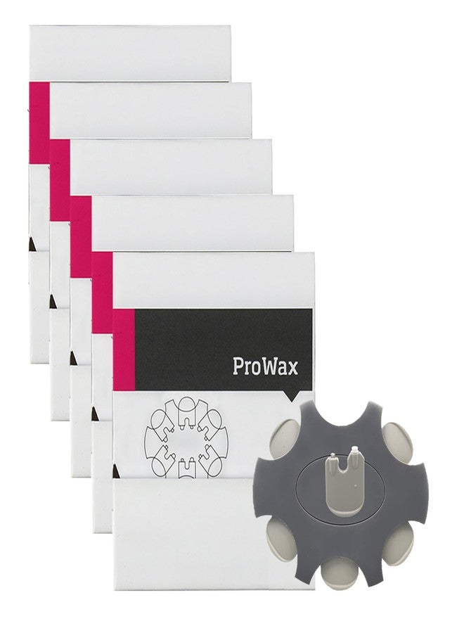 Phirunty (30 Pcs)Wax Guard Filter for Oticon Prowax Hearing Aid Supplies, Oticon Prowax Hearing Aids Replacement Parts Cleaning Kit Accessories, Suitable any Brand Power Receiver Mold Speaker 100,105dB(5 Pack) - Image 1