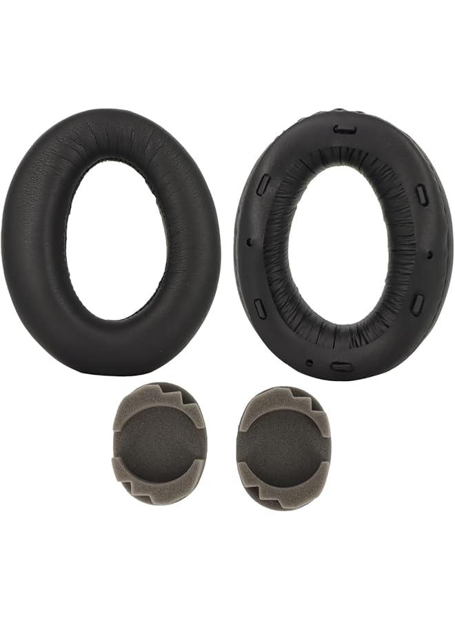 erorex Professional Replacement Ear Cups Compatible With Sony Wh 1000Xm2 Wh1000Xm2 & Mdr 1000X Mdr1000X Headphones Protein Skin Noise Isolation Memory Foam Ear Cushions Black - Image 2