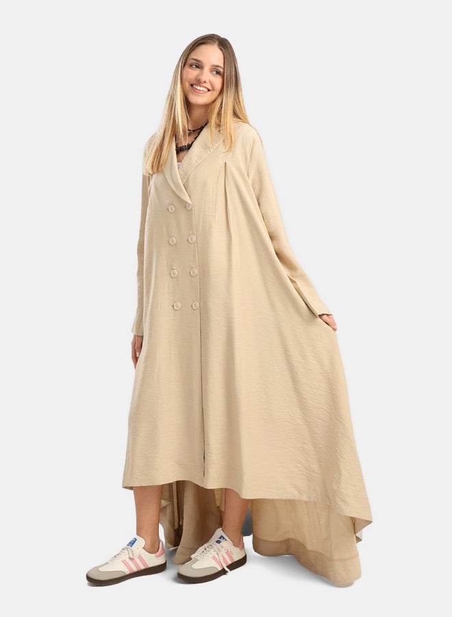 Carina Double-Breasted Trench Cardigan - Image 4