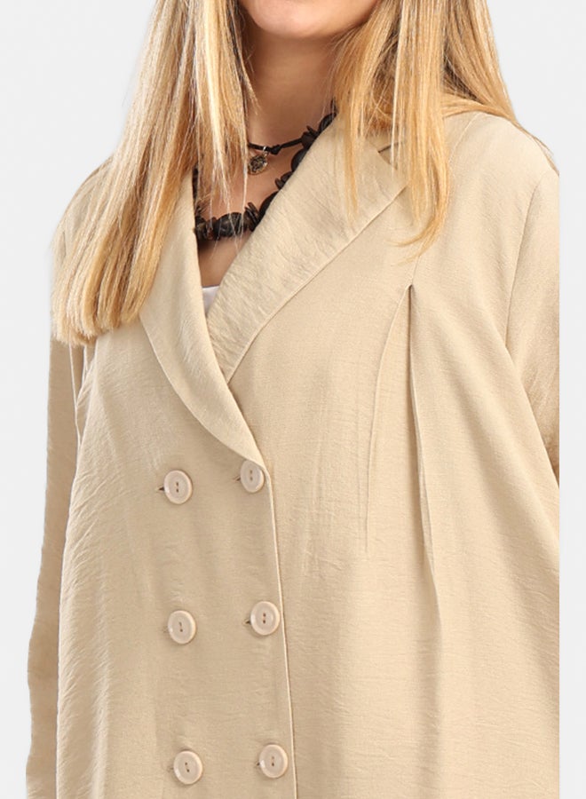 Carina Double-Breasted Trench Cardigan - Image 3